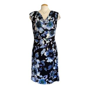Lauren Ralph Lauren Floral Ruched Sheath Dress